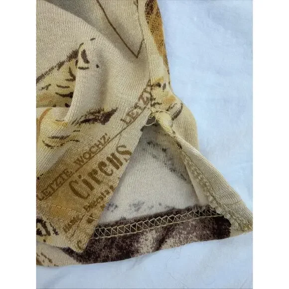 Y2K European Kaiais Sleeveless top With Patchwork Details And Tiger Print Size S - Picture 6 of 7